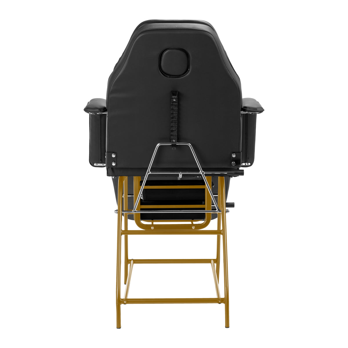 Fauteuil ZENIA Noir ( Structure Or )