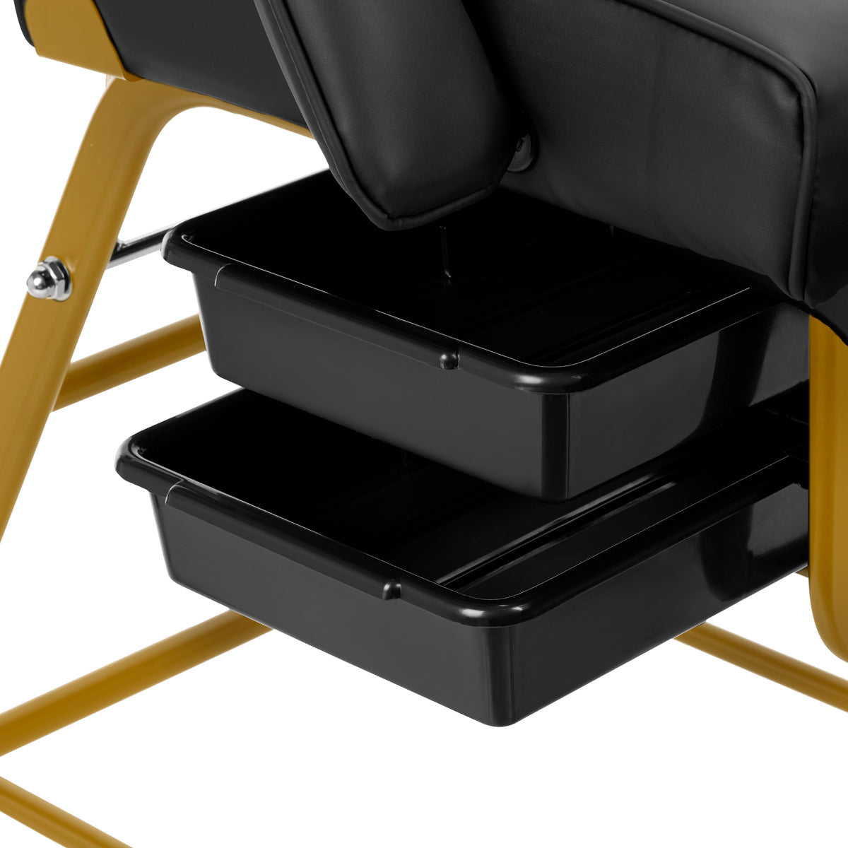 Fauteuil ZENIA Noir ( Structure Or )