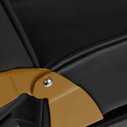 Fauteuil ZENIA Noir ( Structure Or )