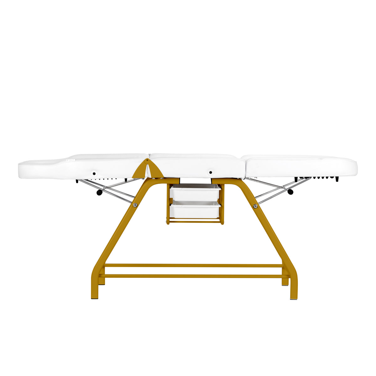 Fauteuil ZENIA Blanc ( Structure Or )