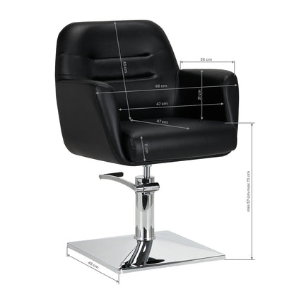 Fauteuil coiffeur Opéra Noir