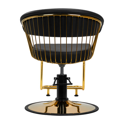 Fauteuil coiffeur Classic Or & Noir