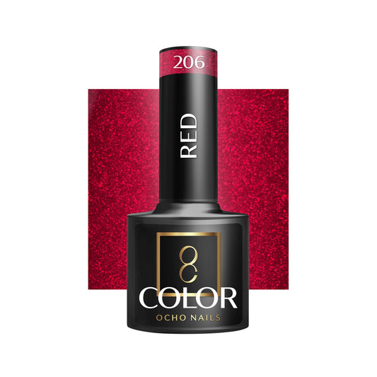 Vernis semi-permanent rouge 206 – 5 g