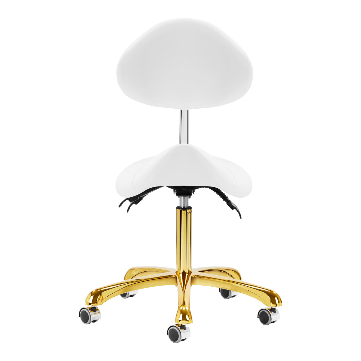 Tabouret cosmétique Comfort Gold Blanc