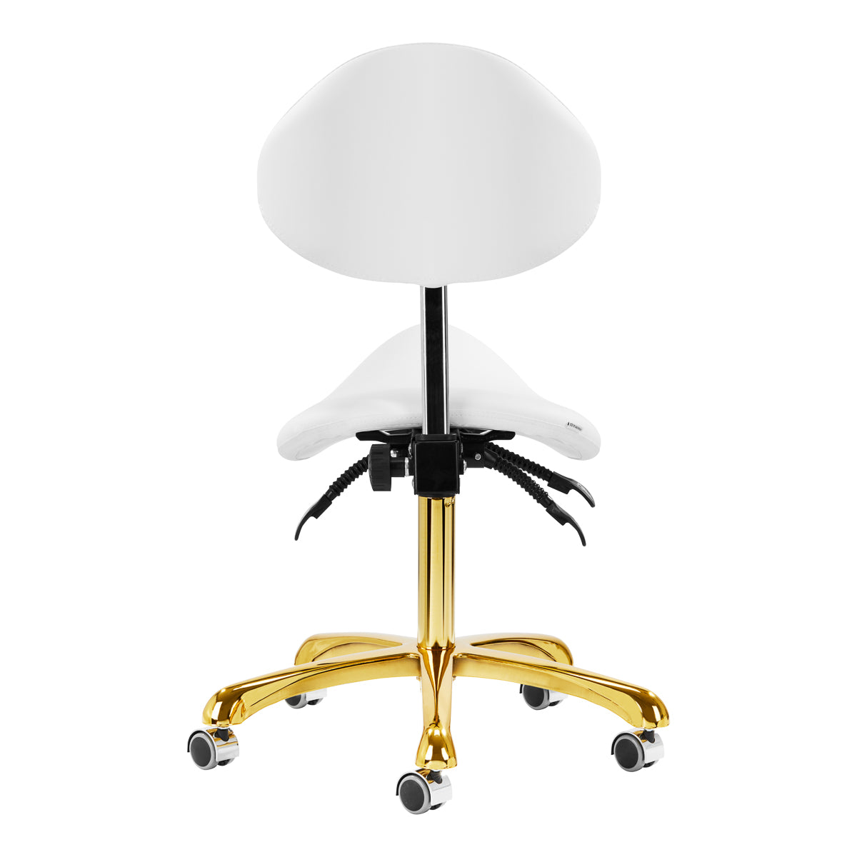 Tabouret cosmétique Comfort Gold Blanc