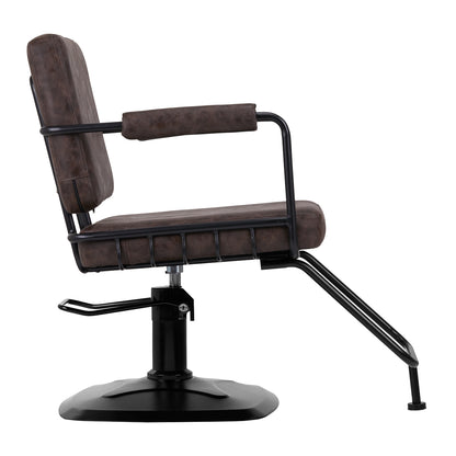 Fauteuil coiffeur Loft Vintage Brun Foncé
