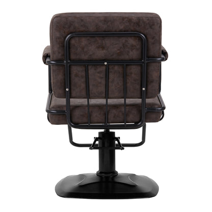 Fauteuil coiffeur Loft Vintage Brun Foncé