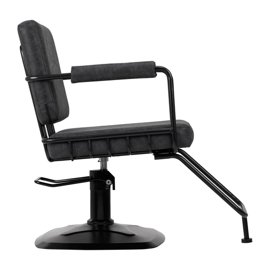 Fauteuil coiffeur Loft Vintage Noir