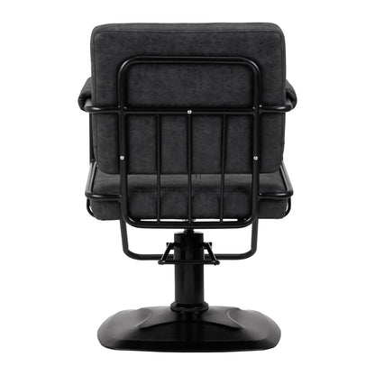 Fauteuil coiffeur Loft Vintage Noir