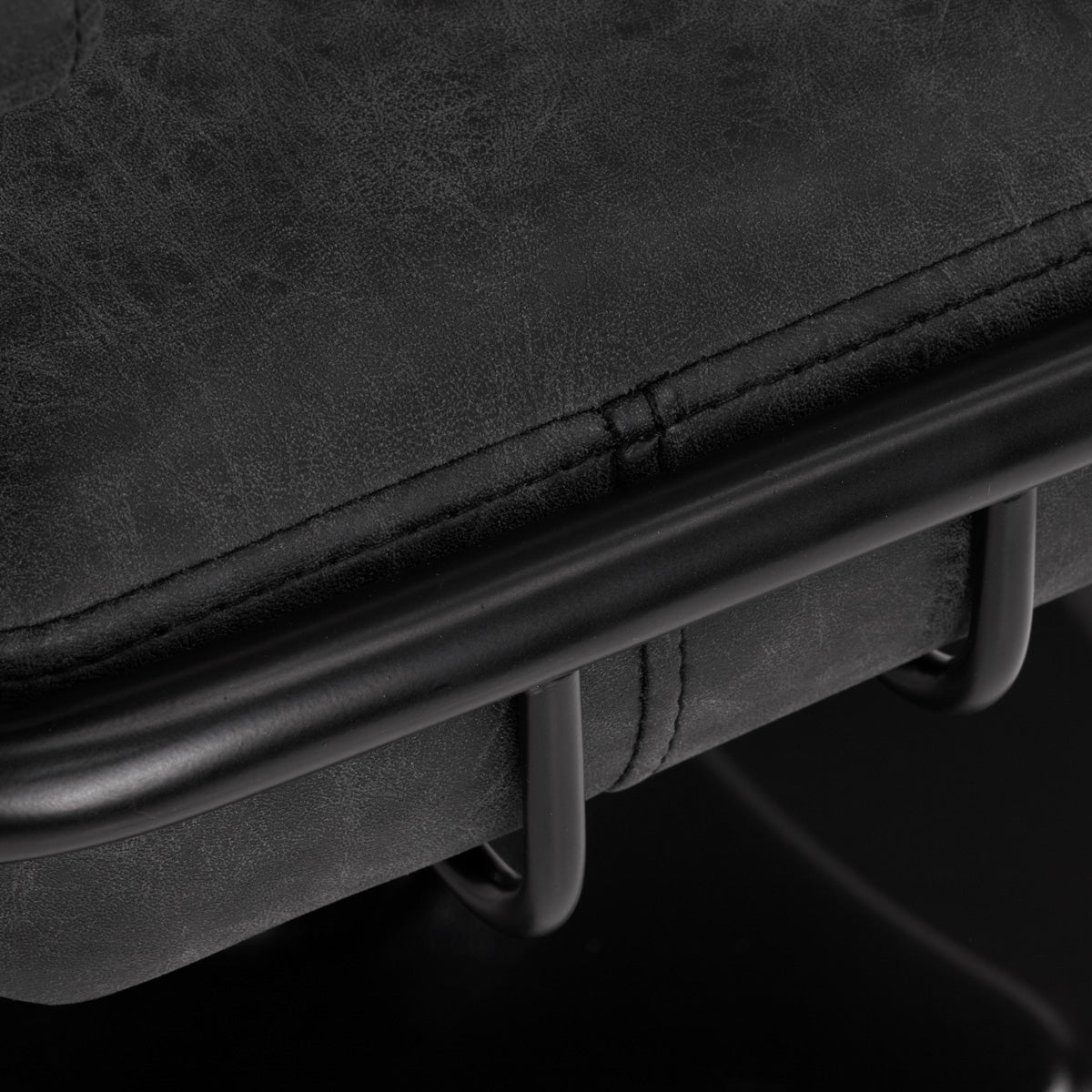 Fauteuil coiffeur Loft Vintage Noir