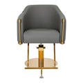 Fauteuil coiffeur Noble Or & Gris