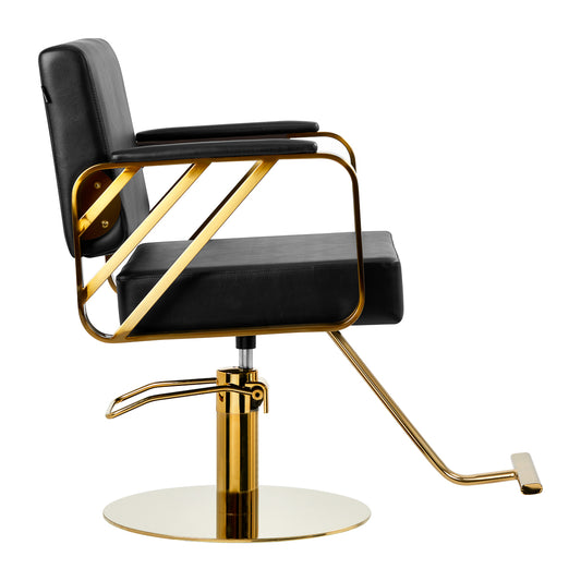 Fauteuil coiffeur Signature Or & Noir