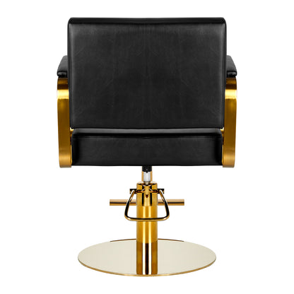 Fauteuil coiffeur Signature Or & Noir