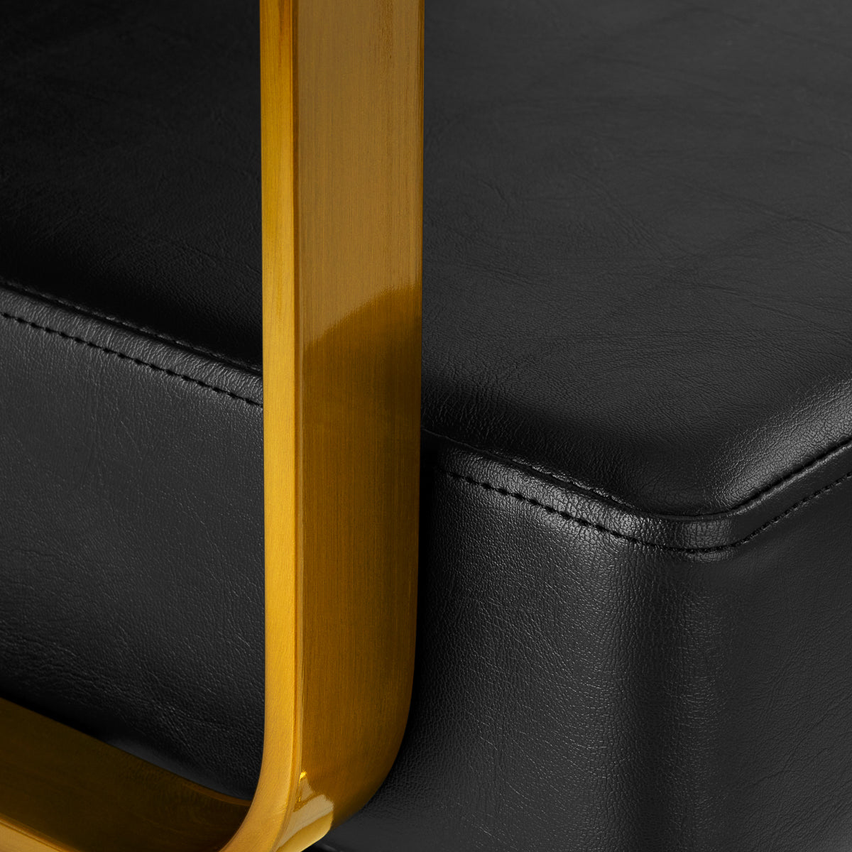 Fauteuil coiffeur Signature Or & Noir