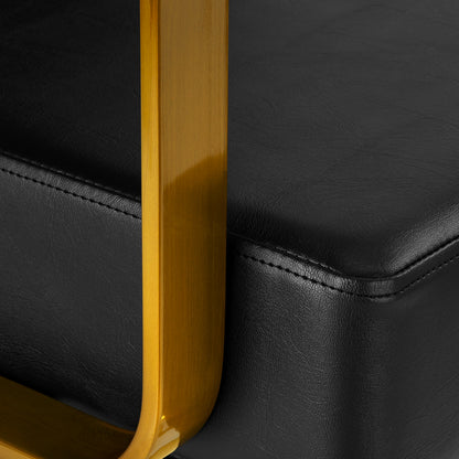 Fauteuil coiffeur Signature Or & Noir