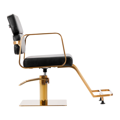 Fauteuil coiffeur Portiva Or & Noir