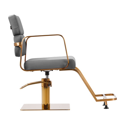 Fauteuil coiffeur Portiva Or & Gris