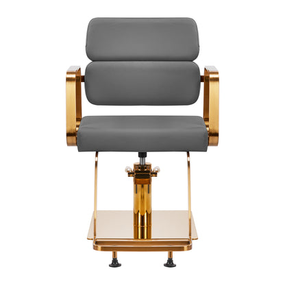Fauteuil coiffeur Portiva Or & Gris