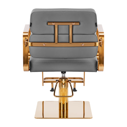 Fauteuil coiffeur Portiva Or & Gris