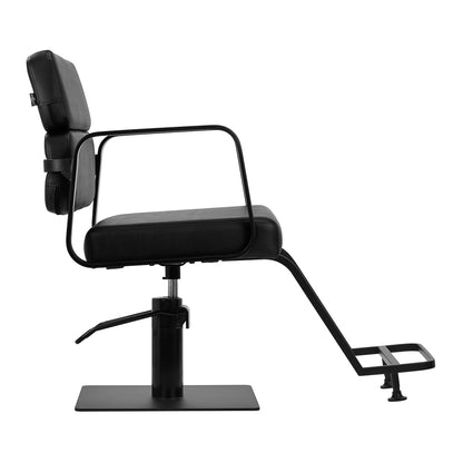 Fauteuil coiffeur Portiva Noir & Noir