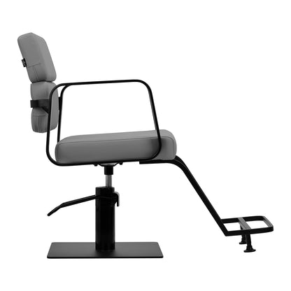 Fauteuil coiffeur Portiva Noir & Gris