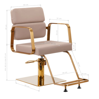 Fauteuil coiffeur Portiva Or & Beige