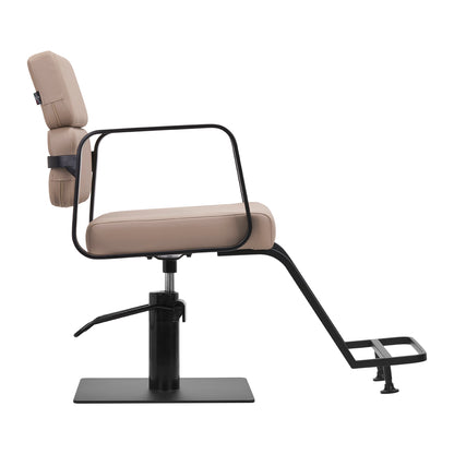 Fauteuil coiffeur Portiva Noir & Beige