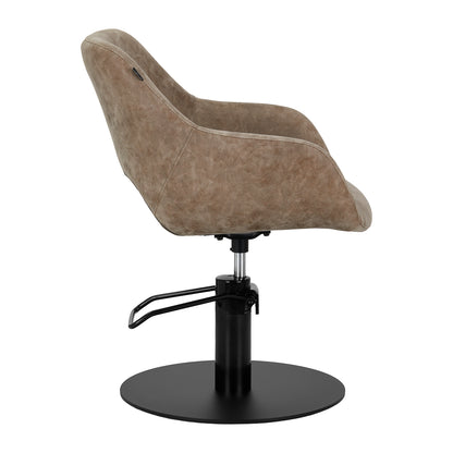Fauteuil coiffeur Velora Brun Vintage