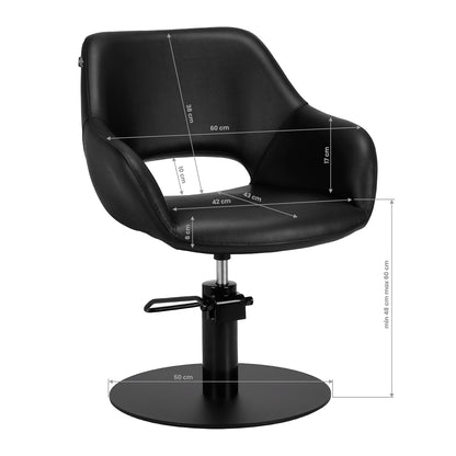 Fauteuil coiffeur Velora Noir