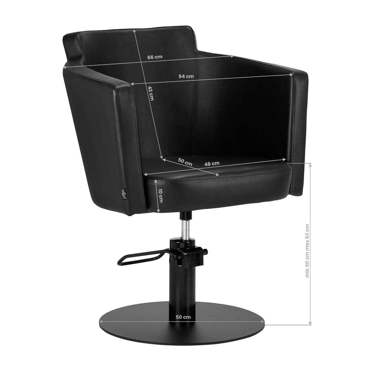 Fauteuil coiffeur Quadria Noir