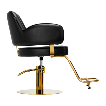 Fauteuil coiffeur Eleganza Or & Noir