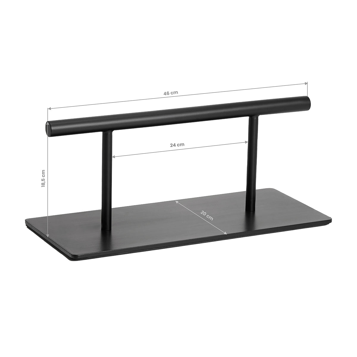 Repose-pieds de coiffure Gabbiano L008B noir