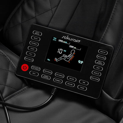 Fauteuil massant Relax Essential Noir & Rouge