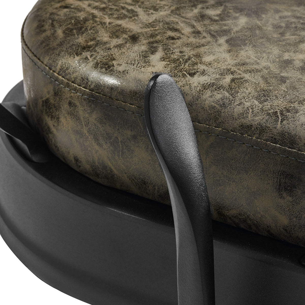 Fauteuil barbier Senator Cuir Vieilli Vert