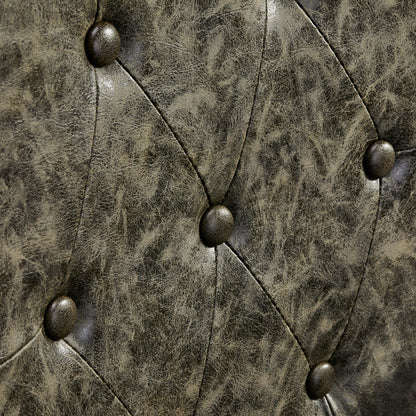 Fauteuil barbier Senator Cuir Vieilli Vert