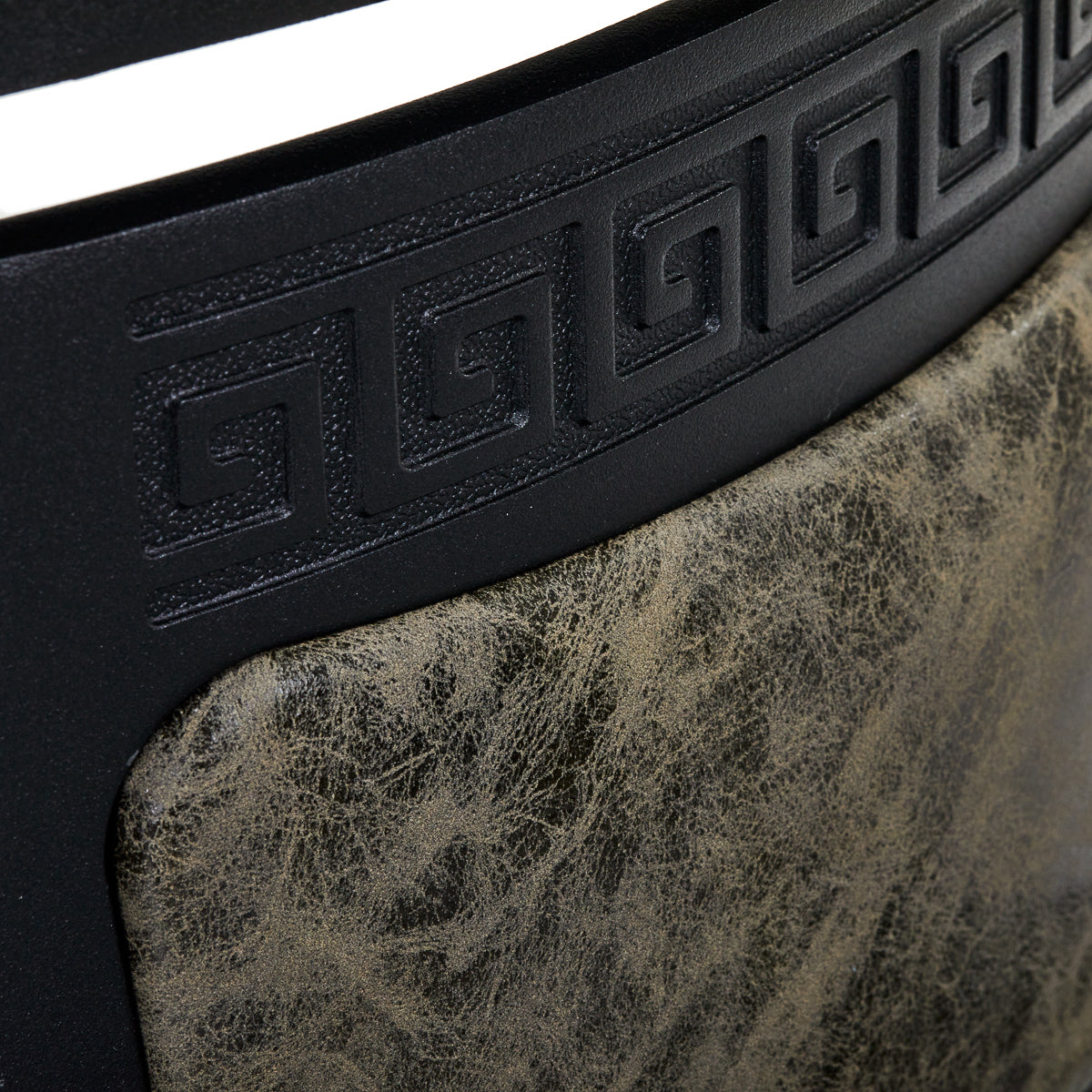 Fauteuil barbier Senator Cuir Vieilli Vert