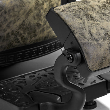 Fauteuil barbier Senator Cuir Vieilli Vert