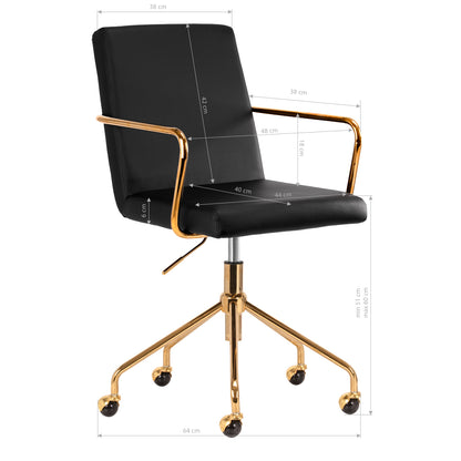 Chaise cosmétique Prestige Chair Or & Noir