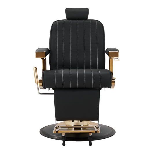 Fauteuil barbier Prestige Or & Noir