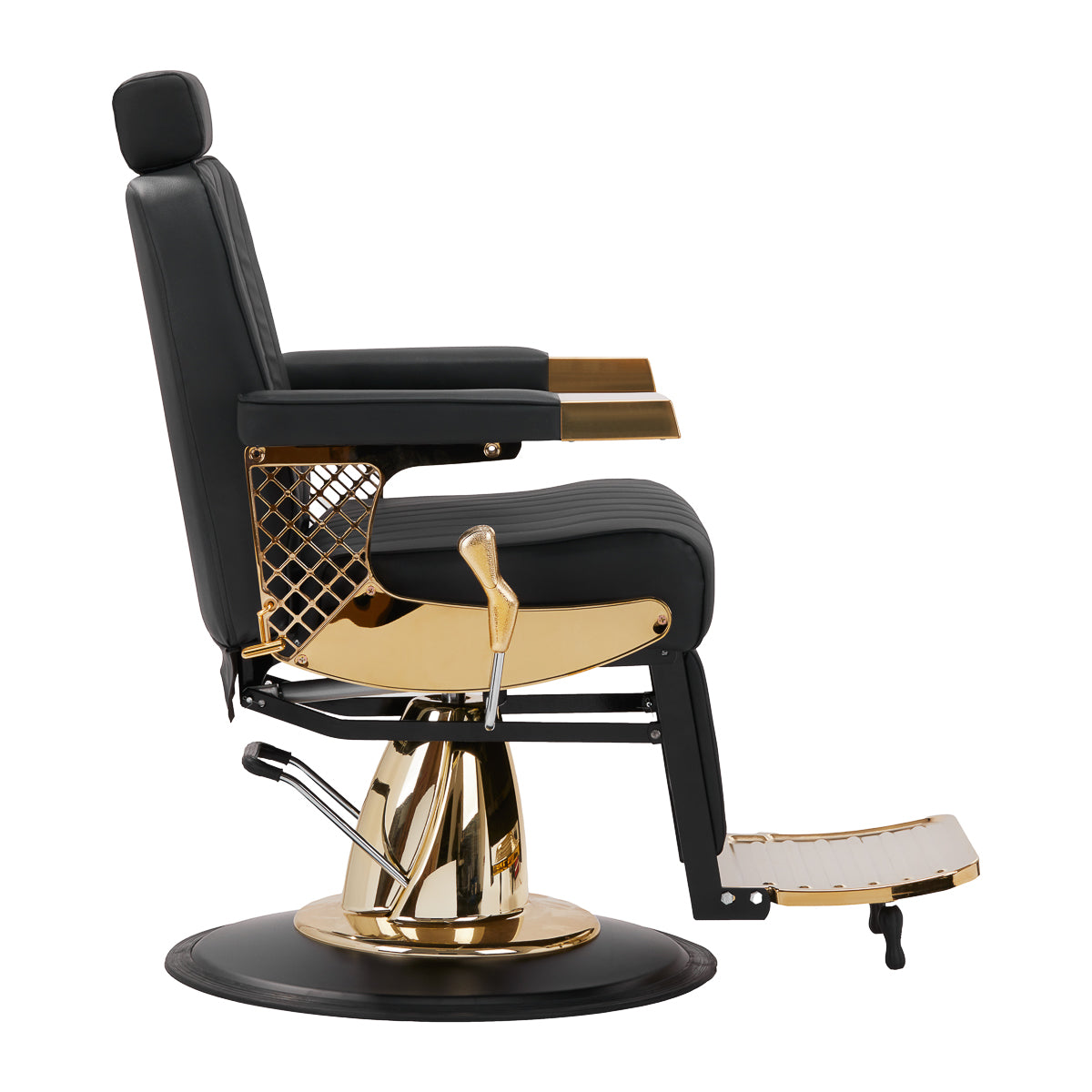 Fauteuil barbier Prestige Or & Noir