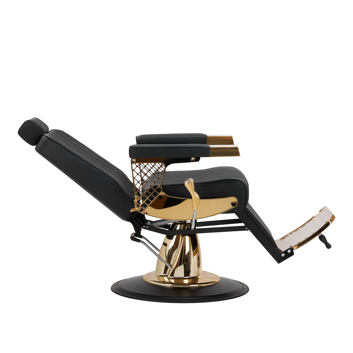 Fauteuil barbier Prestige Or & Noir