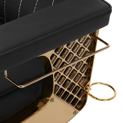 Fauteuil barbier Prestige Or & Noir