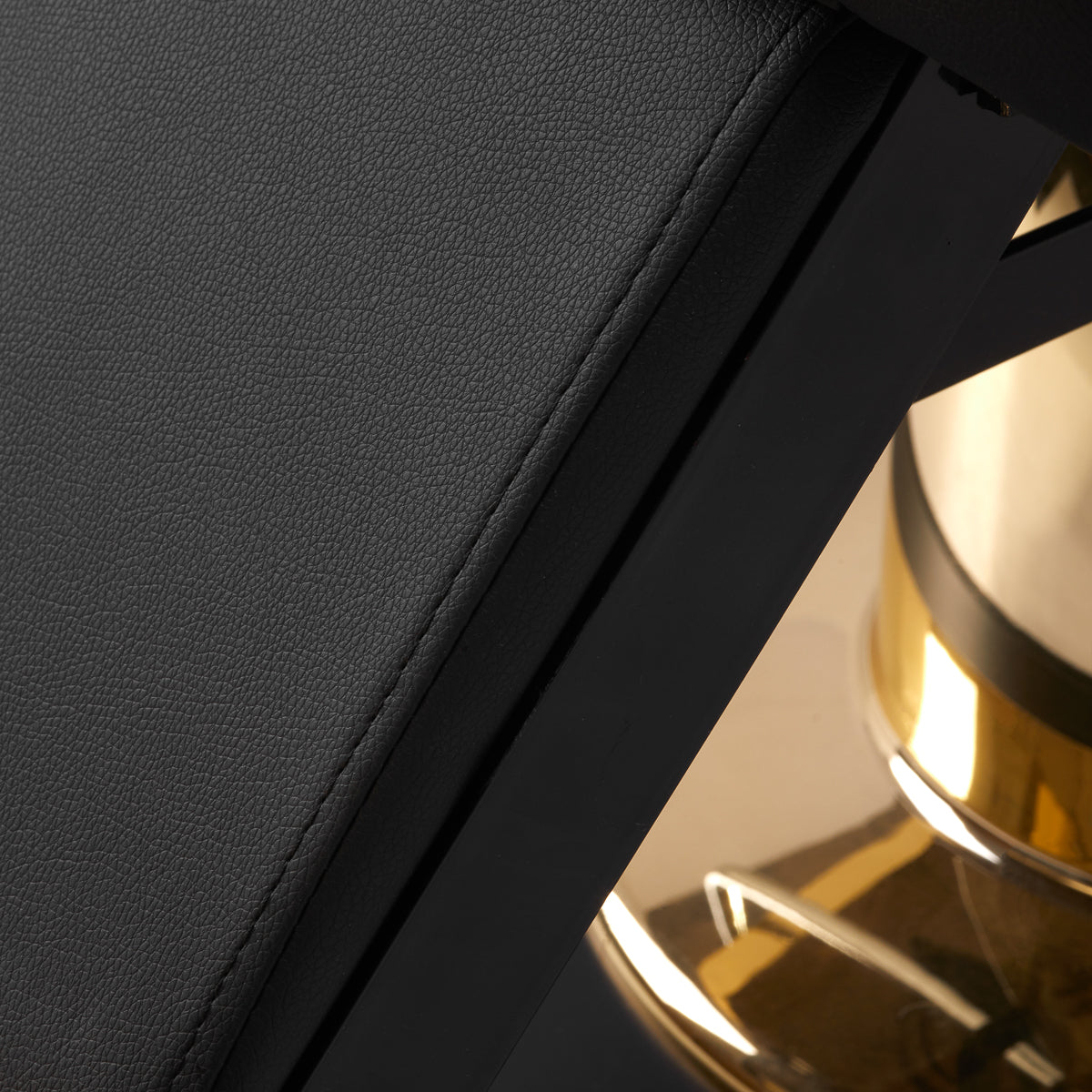 Fauteuil barbier Prestige Or & Noir