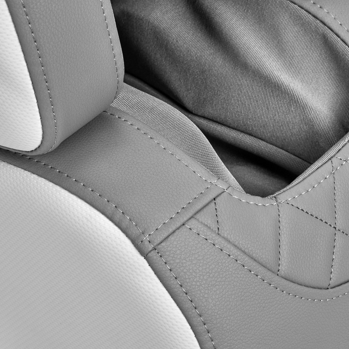 Fauteuil massant Relax Classic Blanc & Gris