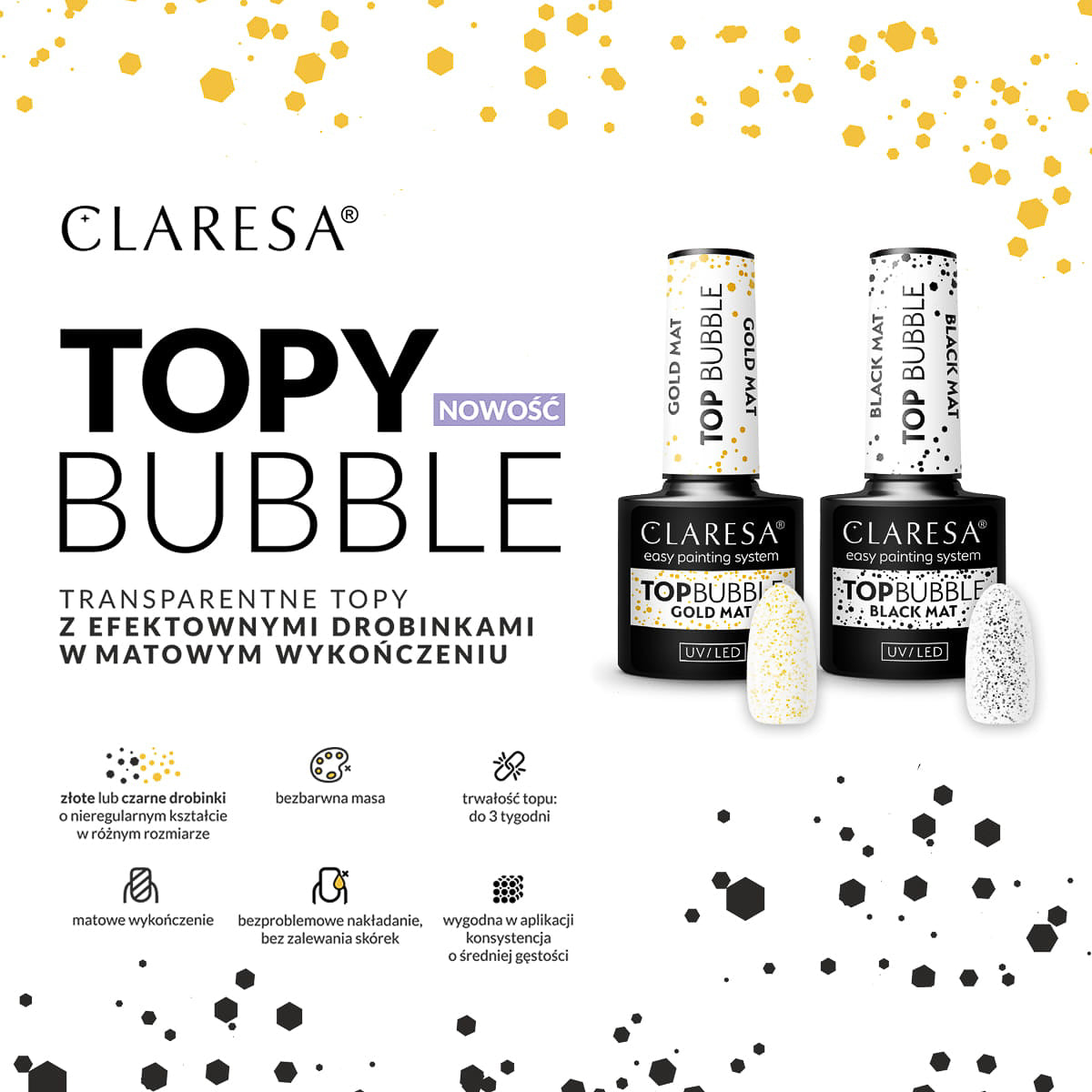 Top Bubble noir mat sans résidu – 5 g