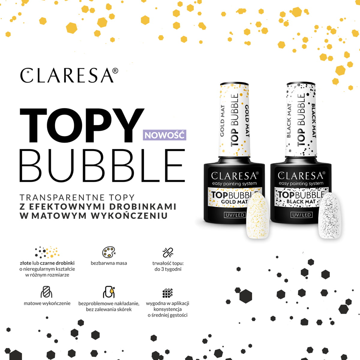 Top Bubble doré mat sans résidu – 5 g