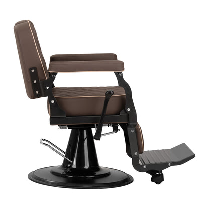Fauteuil barbier Torino Brun