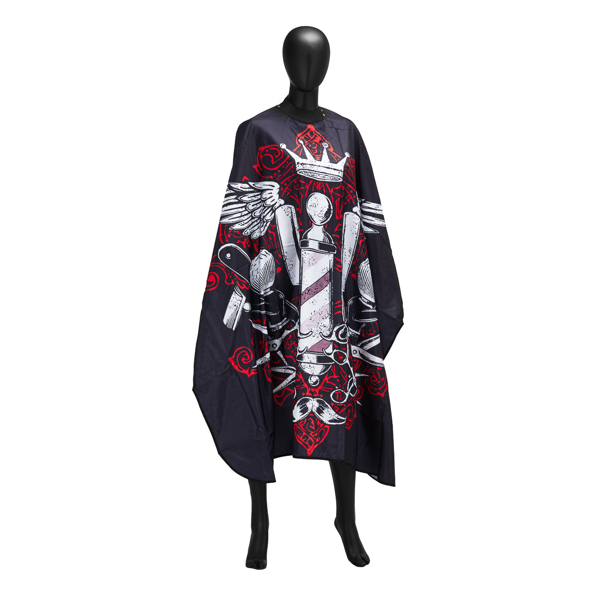 Cape barbier avec col en caoutchouc J-457