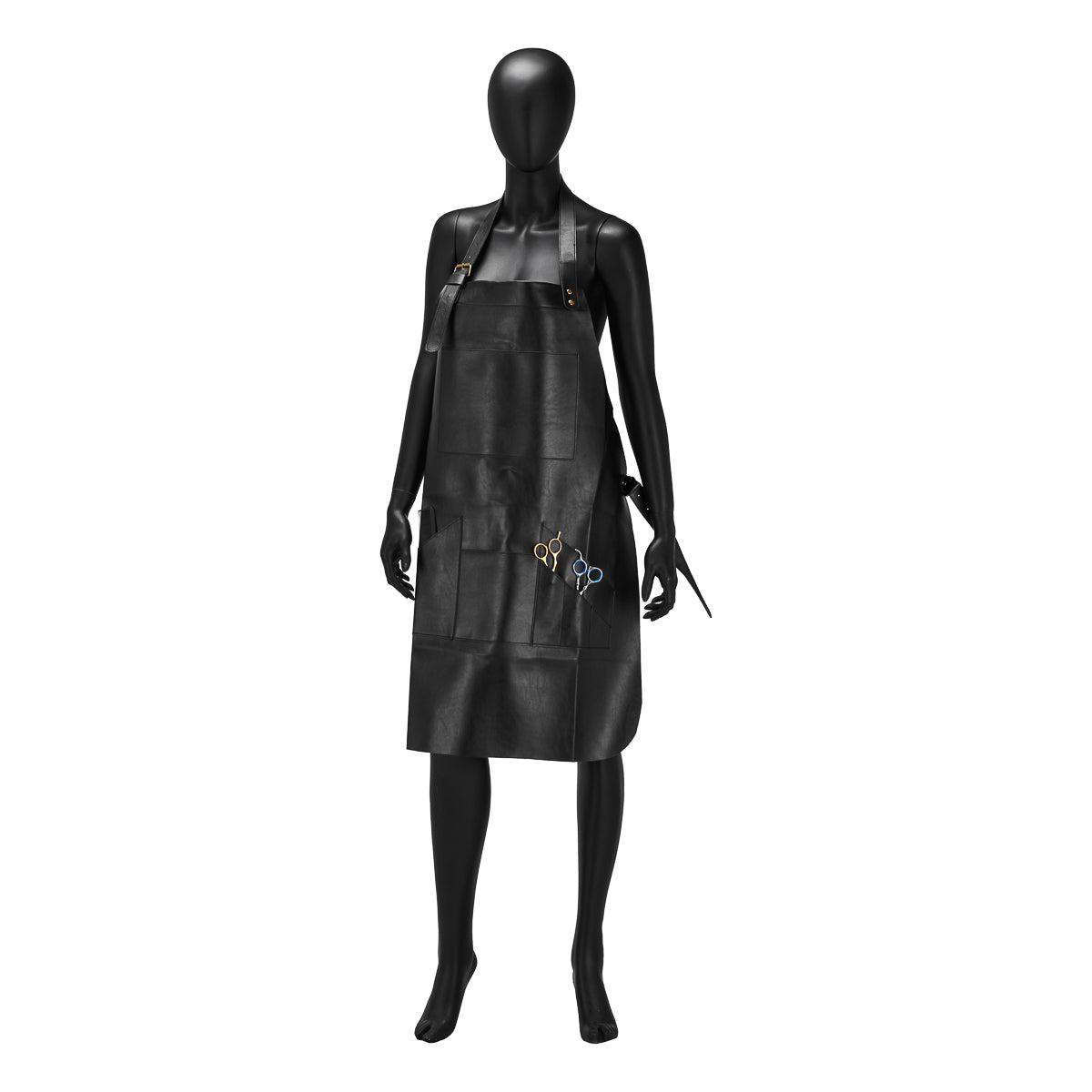 Tablier barbier K-508 noir – simili cuir