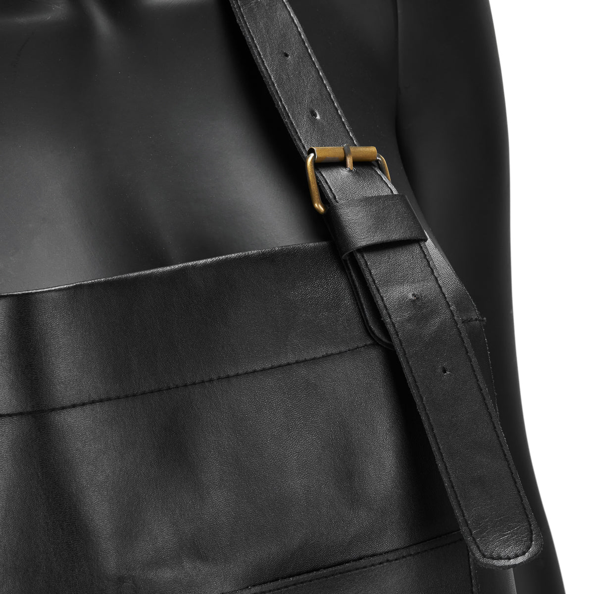 Tablier barbier K-508 noir – simili cuir
